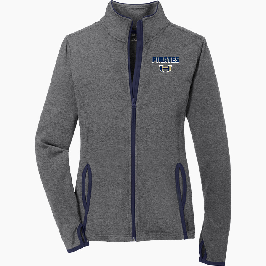 HIDALGO EARLY COLLEGE HIGH SCHOOL PIRATES <span class="pdp-name-mascot">HIDALGO EARLY COLLEGE PIRATES</span> Sport-Tek Women's Sport-Wick Stretch Contrast Full-Zip Jacket