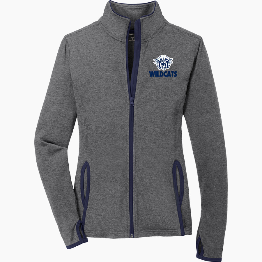 PRESQUE ISLE HIGH SCHOOL WILDCATS <span class="pdp-name-mascot">PRESQUE ISLE WILDCATS</span> Sport-Tek Women's Sport-Wick Stretch Contrast Full-Zip Jacket