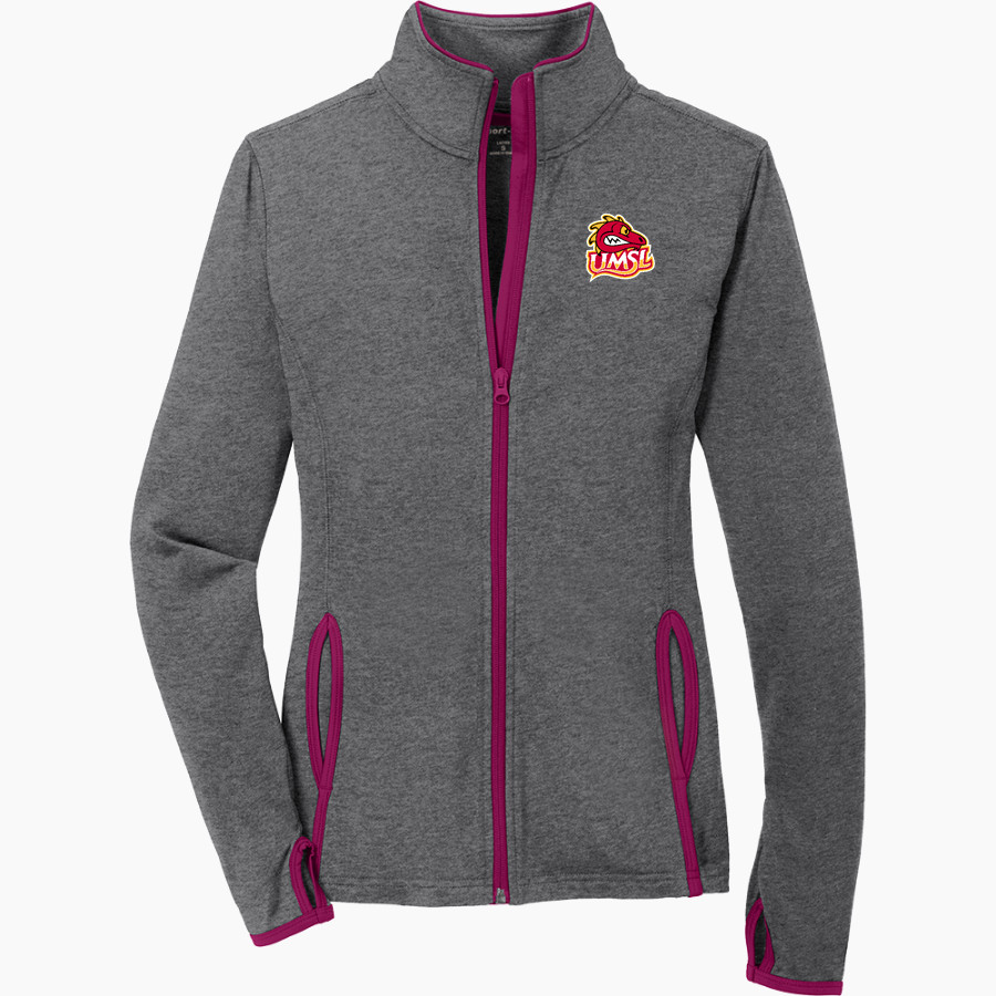 UMSL The Official Store of UMSL Tritons Athletics Sport-Tek Women's Sport-Wick Stretch Contrast Full-Zip Jacket