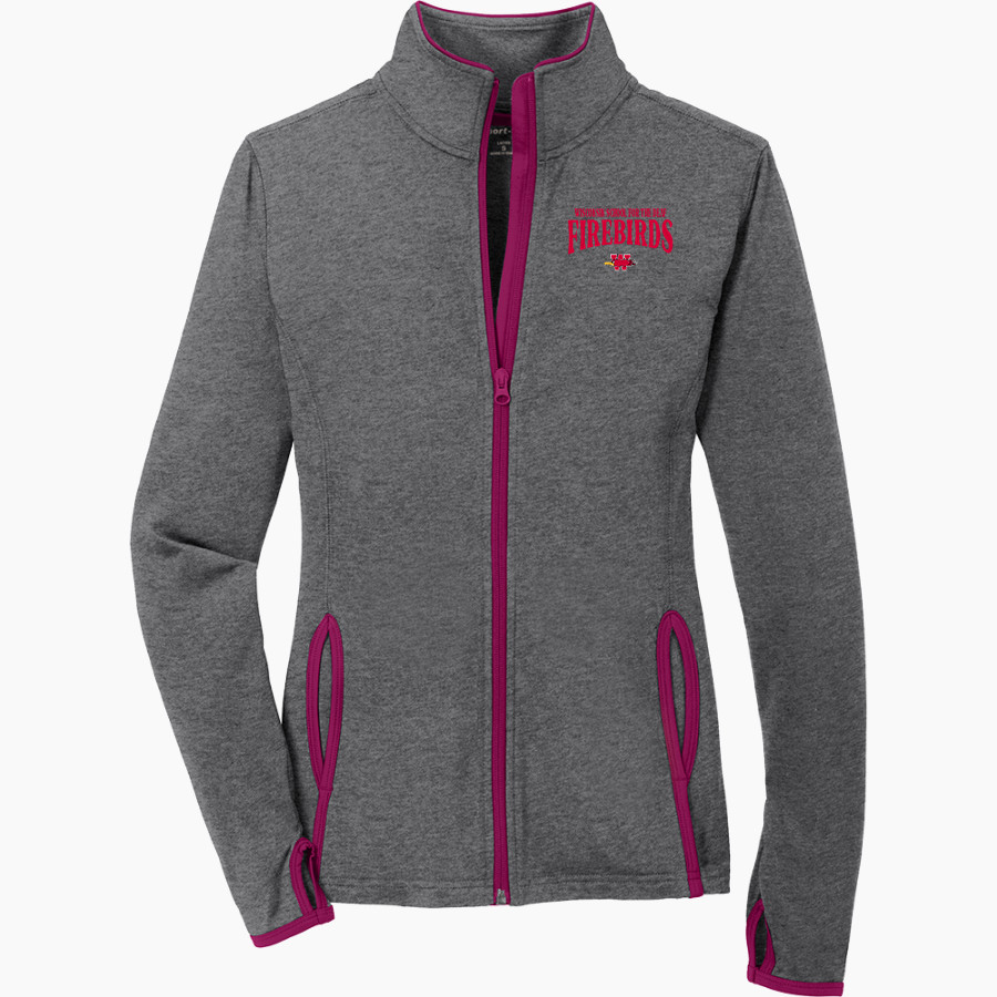 Wisconsin School For The Deaf Firebirds <span class="pdp-name-mascot">Wisconsin School For The Deaf Firebirds</span> Sport-Tek Women's Sport-Wick Stretch Contrast Full-Zip Jacket