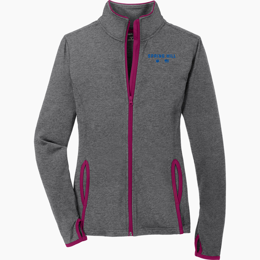 Spring Hill Panthers <span class="pdp-name-mascot">Spring Hill Panthers</span> Sport-Tek Women's Sport-Wick Stretch Contrast Full-Zip Jacket