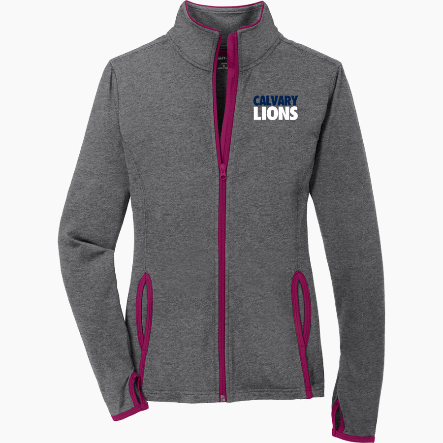 Calvary Lions <span class="pdp-name-mascot">Calvary Lions</span> Sport-Tek Women's Sport-Wick Stretch Contrast Full-Zip Jacket