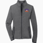 McDonough Rams Sport-Tek Women's Sport-Wick Stretch Contrast Full-Zip Jacket Front Thumbnail
