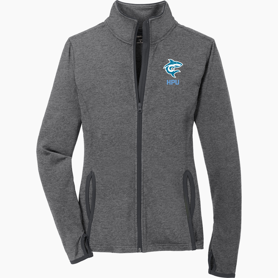 Hawaii Pacific University Online Store <span class="pdp-name-mascot">Hawaii Pacific University Sharks</span> Sport-Tek Women's Sport-Wick Stretch Contrast Full-Zip Jacket