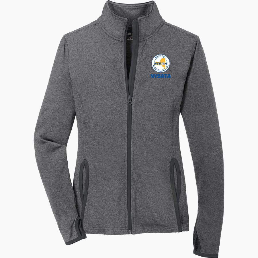 New York State Athletic Trainers' Association <span class="pdp-name-mascot">New York State Athletic Trainers' Association</span> Sport-Tek Women's Sport-Wick Stretch Contrast Full-Zip Jacket