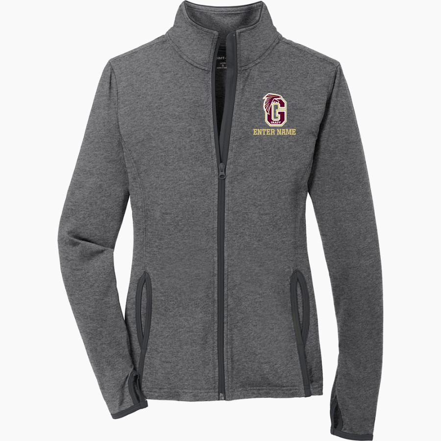 WM E GRADY VOC TECH SCHOOL FALCONS <span class="pdp-name-mascot">GRADY HIGH SCHOOL FALCONS</span> Sport-Tek Women's Sport-Wick Stretch Contrast Full-Zip Jacket