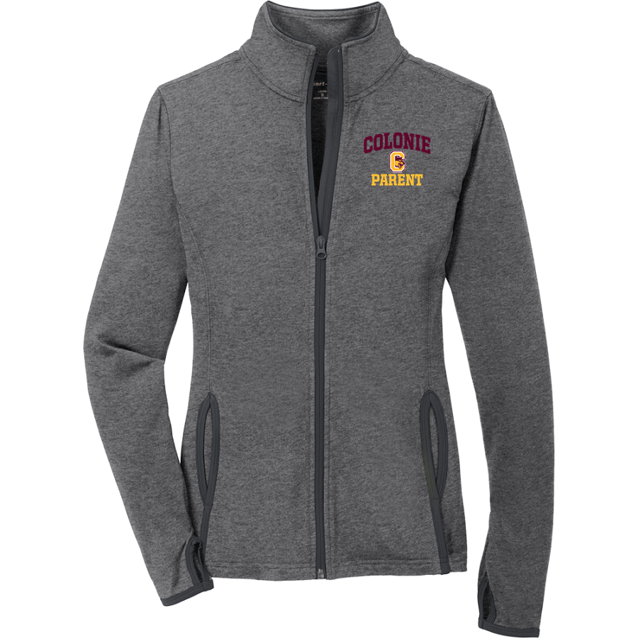 Colonie Sideline Store <span class="pdp-name-mascot">Colonie Colonie</span> Sport-Tek Women's Sport-Wick Stretch Contrast Full-Zip Jacket
