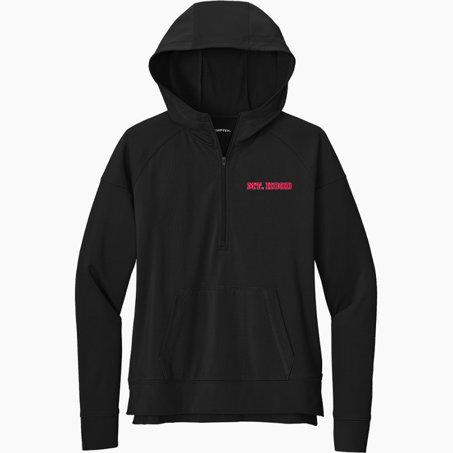Mt. Hood Community College Mt. Hood Community C <span class="pdp-name-mascot">Mt. Hood Community College</span> Sport-Tek Women's Sport Wicking Stretch 1/2 Zip Hoodie