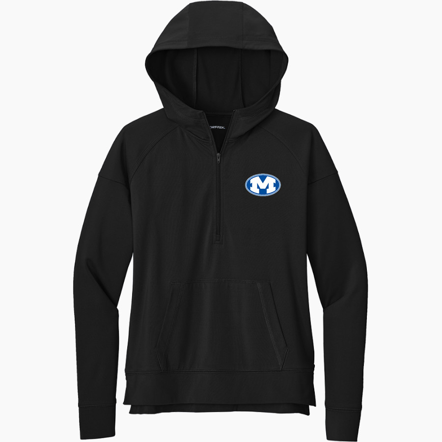 MIAMISBURG HIGH SCHOOL VIKINGS Sport-Tek Women's Sport Wicking Stretch 1/2 Zip Hoodie