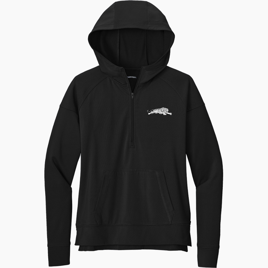 University Of Nashville Tigers Sport-Tek Women's Sport Wicking Stretch 1/2 Zip Hoodie