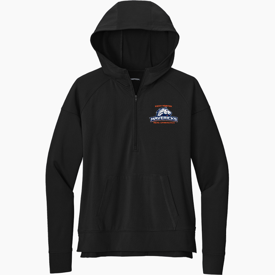 Rocky Mountain Gymnastics Sport-Tek Women's Sport Wicking Stretch 1/2 Zip Hoodie