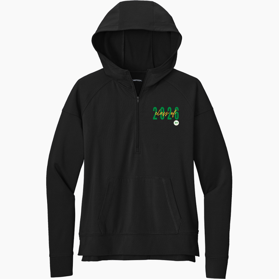 Triplett Tech <span class="pdp-name-mascot">Triplett Business and Technical Institute</span> Sport-Tek Women's Sport Wicking Stretch 1/2 Zip Hoodie