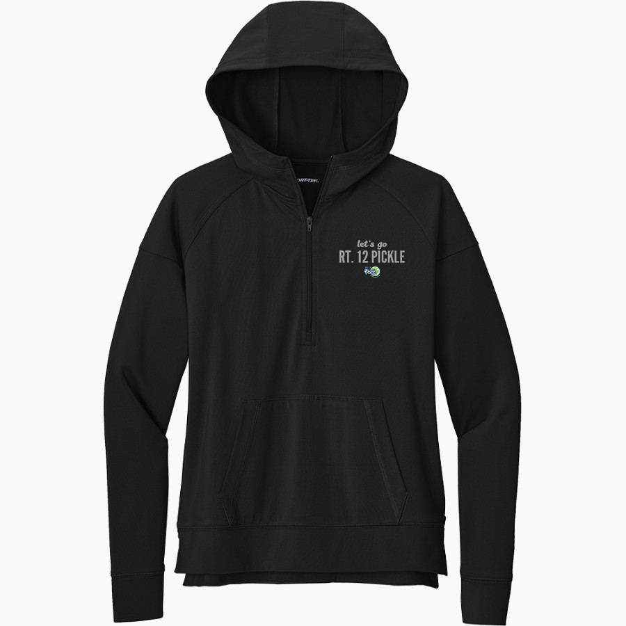 Rt. 12 Pickle Rt. 12 Pickle <span class="pdp-name-mascot">Rt. 12 Pickle</span> Sport-Tek Women's Sport Wicking Stretch 1/2 Zip Hoodie