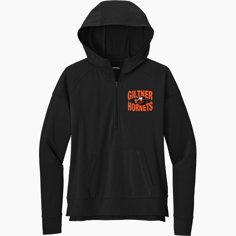 Giltner Hornets <span class="pdp-name-mascot">Giltner Hornets</span> Sport-Tek Women's Sport Wicking Stretch 1/2 Zip Hoodie