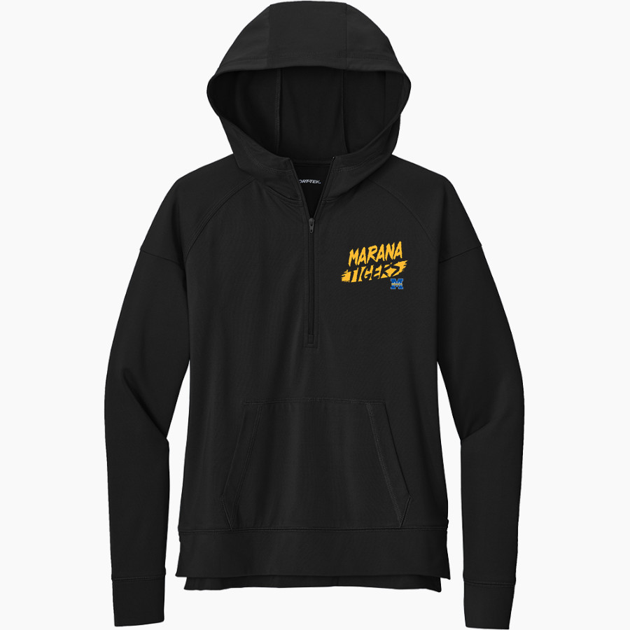 MARANA HIGH SCHOOL TIGERS Sport-Tek Women's Sport Wicking Stretch 1/2 Zip Hoodie