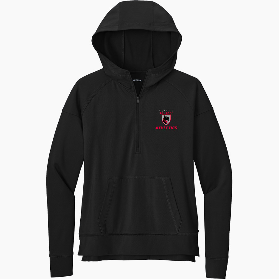 CARNEGIE MELLON UNIVERSITY TARTANS <span class="pdp-name-mascot">Carnegie Mellon Tartans</span> Sport-Tek Women's Sport Wicking Stretch 1/2 Zip Hoodie