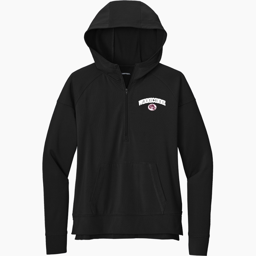 WINNECONNE HIGH SCHOOL WOLVES <span class="pdp-name-mascot">WINNECONNE WOLVES</span> Sport-Tek Women's Sport Wicking Stretch 1/2 Zip Hoodie