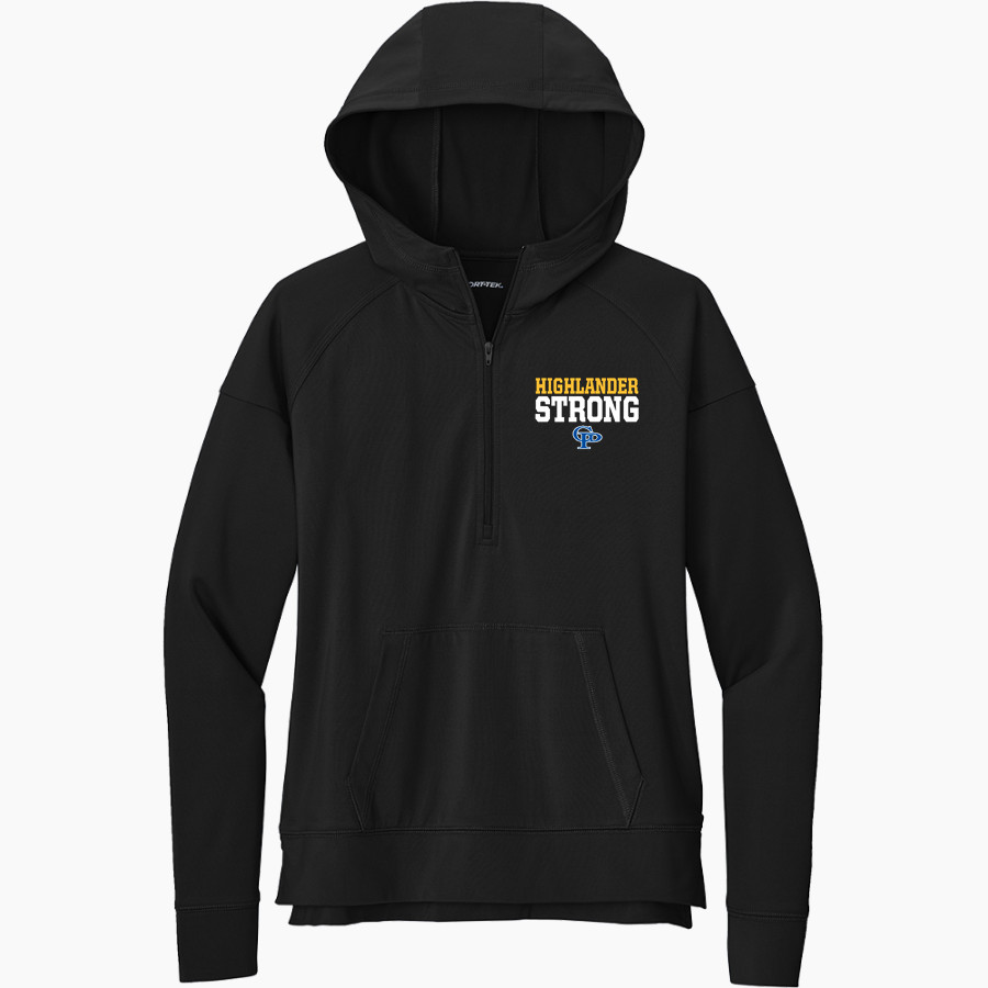 GATLINBURG-PITTMAN HIGH SCHOOL HIGHLANDERS <span class="pdp-name-mascot">GATLINBURG - PITTMAN HIGHLANDERS</span> Sport-Tek Women's Sport Wicking Stretch 1/2 Zip Hoodie