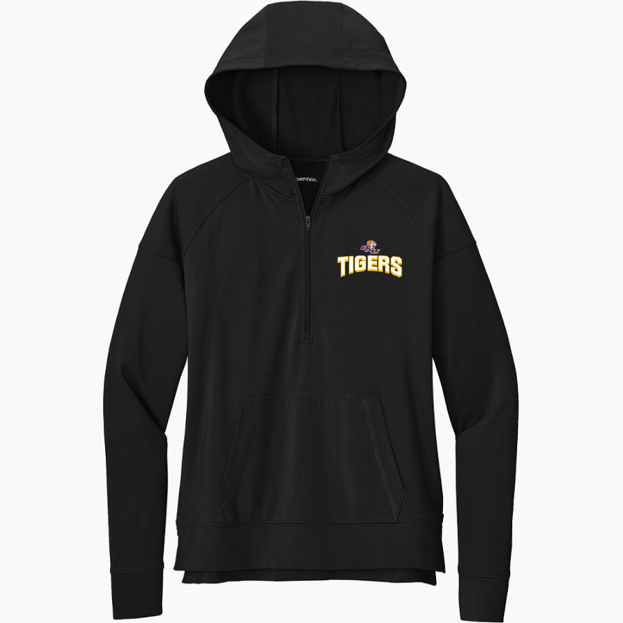 Olivet Nazarene Tigers <span class="pdp-name-mascot">Olivet Nazarene University Tigers</span> Sport-Tek Women's Sport Wicking Stretch 1/2 Zip Hoodie