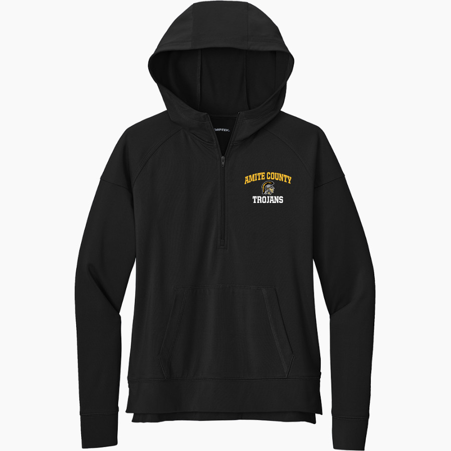 AMITE COUNTY HIGH SCHOOL TROJANS <span class="pdp-name-mascot">AMITE COUNTY TROJANS</span> Sport-Tek Women's Sport Wicking Stretch 1/2 Zip Hoodie