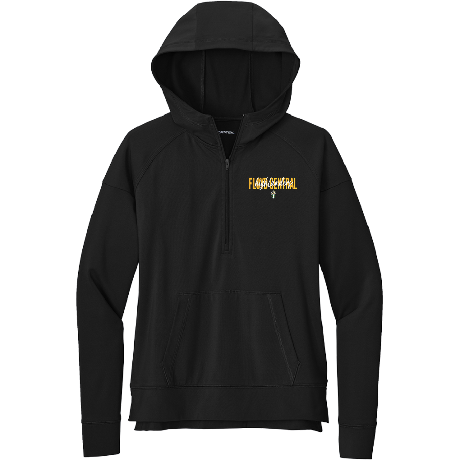 Floyd Central Highlanders <span class="pdp-name-mascot">Floyd Central Highlanders</span> Sport-Tek Women's Sport Wicking Stretch 1/2 Zip Hoodie