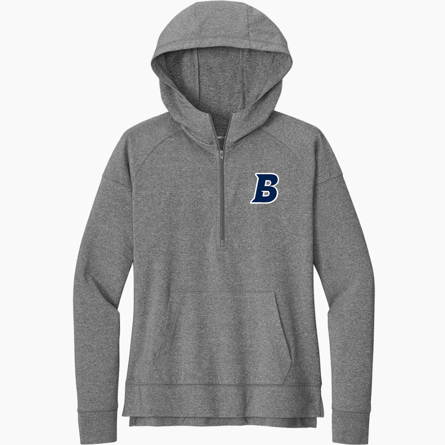 Brandeis Judges Online Store <span class="pdp-name-mascot">Brandeis Judges</span> Sport-Tek Women's Sport Wicking Stretch 1/2 Zip Hoodie