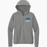 Gambell Qughsatkut <span class="pdp-name-mascot">Gambell School Qughsatkut</span> Sport-Tek Women's Sport Wicking Stretch 1/2 Zip Hoodie Front Thumbnail