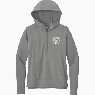 Sport-Tek Women's Sport Wicking Stretch 1/2 Zip Hoodie