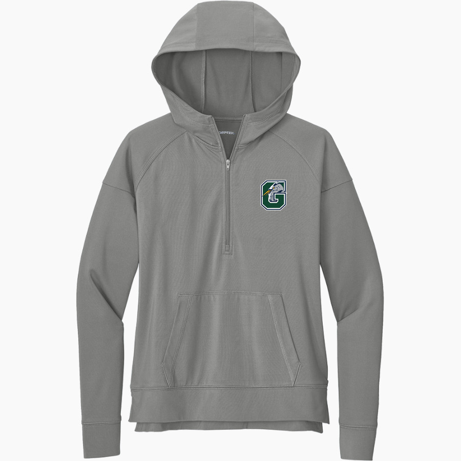 Gunston Herons <span class="pdp-name-mascot">Gunston Herons</span> Sport-Tek Women's Sport Wicking Stretch 1/2 Zip Hoodie