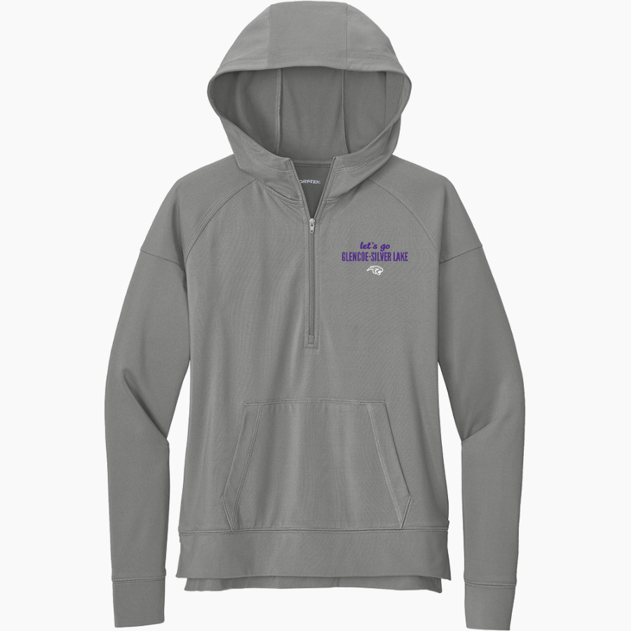 Glencoe-Silver Lake Panthers <span class="pdp-name-mascot">Glencoe Silver-Lake Panthers</span> Sport-Tek Women's Sport Wicking Stretch 1/2 Zip Hoodie