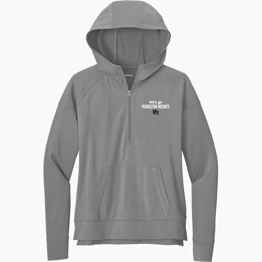 Pendleton Heights Arabians Online Store <span class="pdp-name-mascot">Pendleton Heights Arabians</span> Sport-Tek Women's Sport Wicking Stretch 1/2 Zip Hoodie