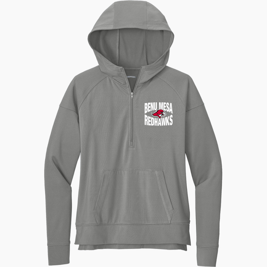 Benedictine University Mesa Redhawks <span class="pdp-name-mascot">Benedictine University Redhawks</span> Sport-Tek Women's Sport Wicking Stretch 1/2 Zip Hoodie