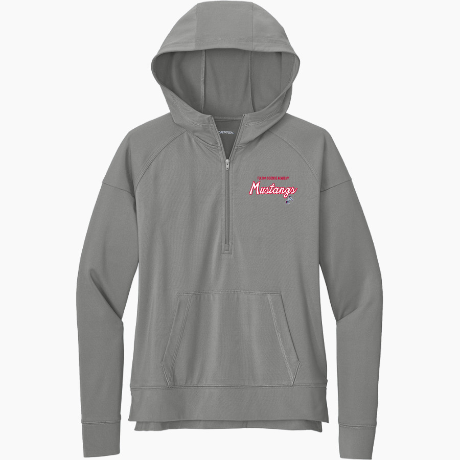Fulton Science Academy Mustangs <span class="pdp-name-mascot">Fulton Science Academy Mustangs</span> Sport-Tek Women's Sport Wicking Stretch 1/2 Zip Hoodie