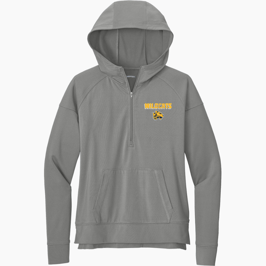 Westbury Christian Wildcats <span class="pdp-name-mascot">Westbury Christian Wildcats</span> Sport-Tek Women's Sport Wicking Stretch 1/2 Zip Hoodie