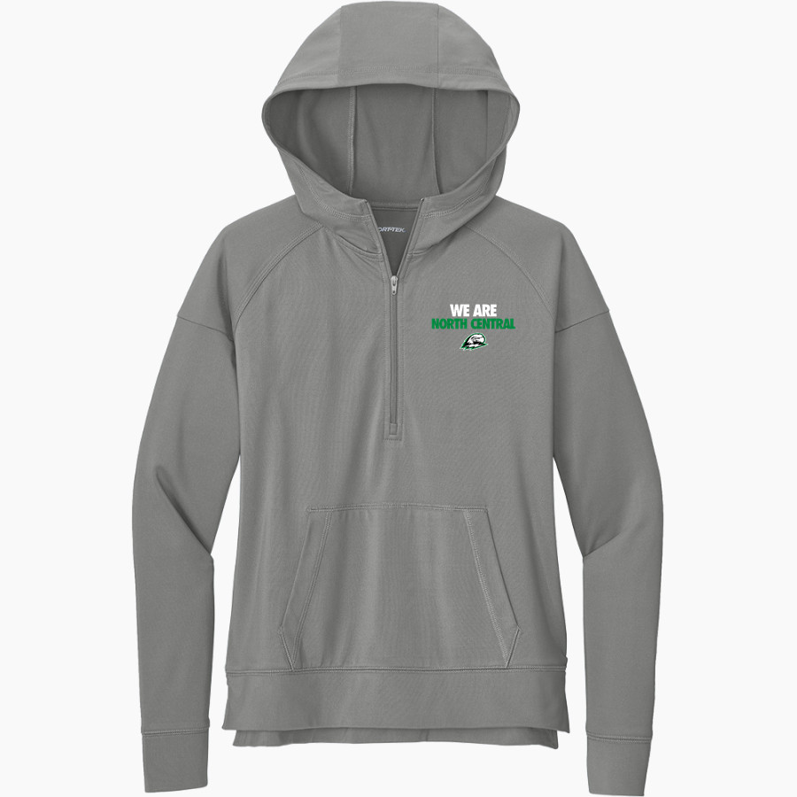 North Central Thunderbirds <span class="pdp-name-mascot">North Central Thunderbirds</span> Sport-Tek Women's Sport Wicking Stretch 1/2 Zip Hoodie