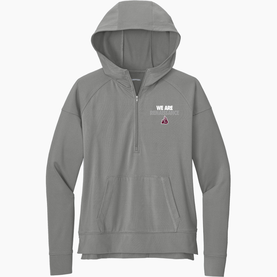 Renaissance Knights <span class="pdp-name-mascot">Renaissance Knights</span> Sport-Tek Women's Sport Wicking Stretch 1/2 Zip Hoodie