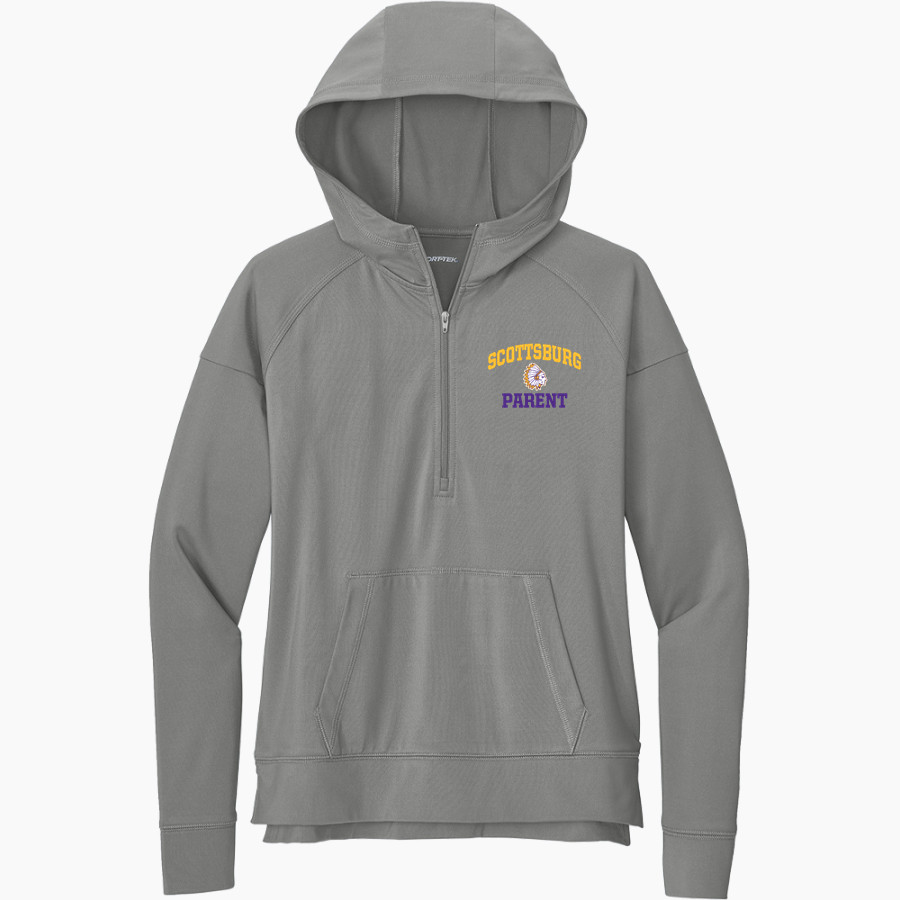 Scottsburg SMS Sport-Tek Women's Sport Wicking Stretch 1/2 Zip Hoodie