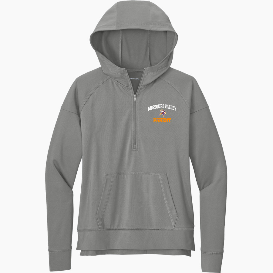 Missouri Valley Vikings <span class="pdp-name-mascot">Missouri Valley College Vikings</span> Sport-Tek Women's Sport Wicking Stretch 1/2 Zip Hoodie