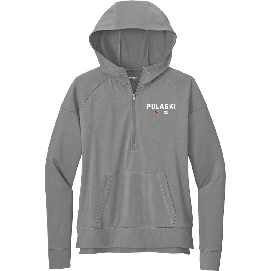 Pulaski Red Raiders <span class="pdp-name-mascot">Pulaski Red Reaiders</span> Sport-Tek Women's Sport Wicking Stretch 1/2 Zip Hoodie