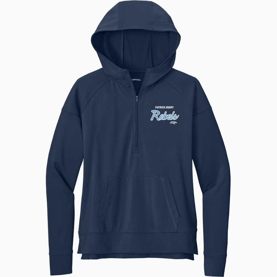 PATRICK HENRY HIGH SCHOOL REBELS <span class="pdp-name-mascot">PATRICK HENRY REBELS</span> Sport-Tek Women's Sport Wicking Stretch 1/2 Zip Hoodie