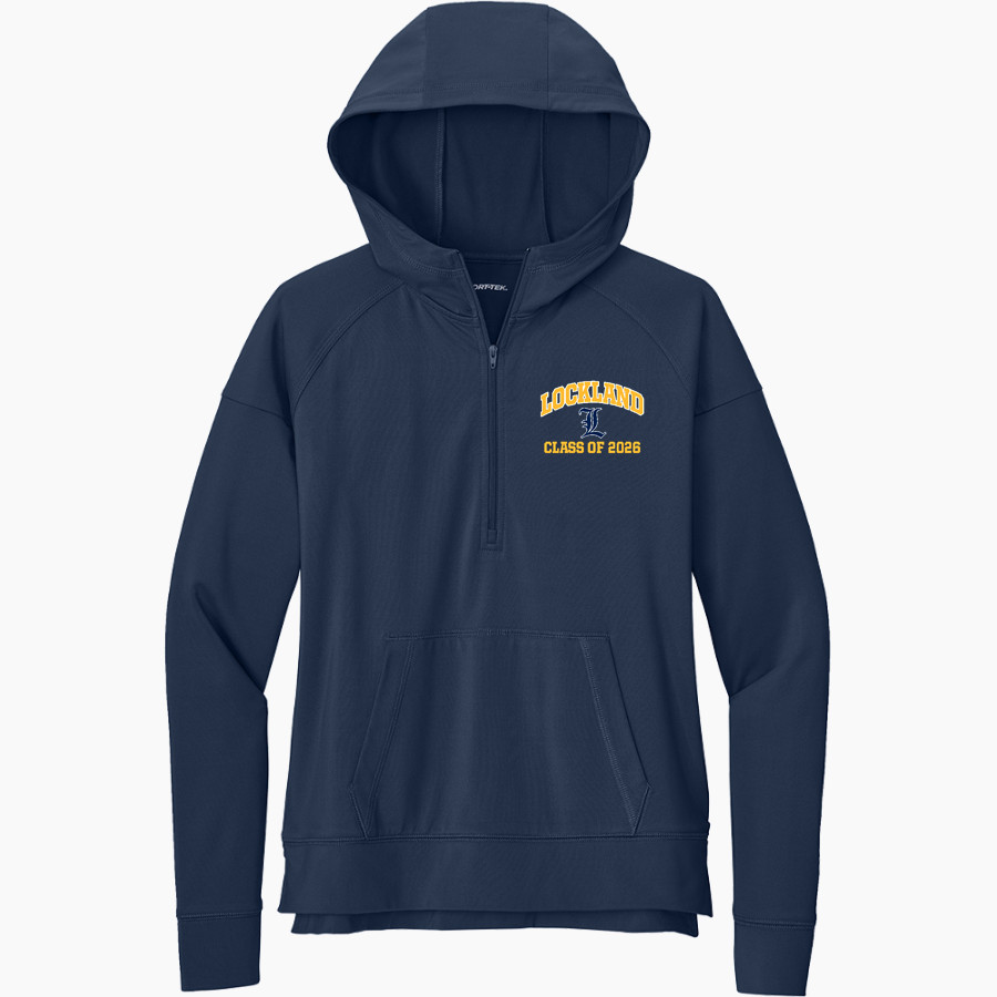 LOCKLAND HIGH SCHOOL PANTHERS <span class="pdp-name-mascot">LOCKLAND PANTHERS</span> Sport-Tek Women's Sport Wicking Stretch 1/2 Zip Hoodie