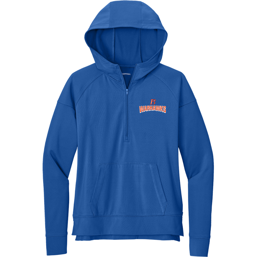 Bloomfield Warhawks <span class="pdp-name-mascot">Bloomfield Warhawks</span> Sport-Tek Women's Sport Wicking Stretch 1/2 Zip Hoodie