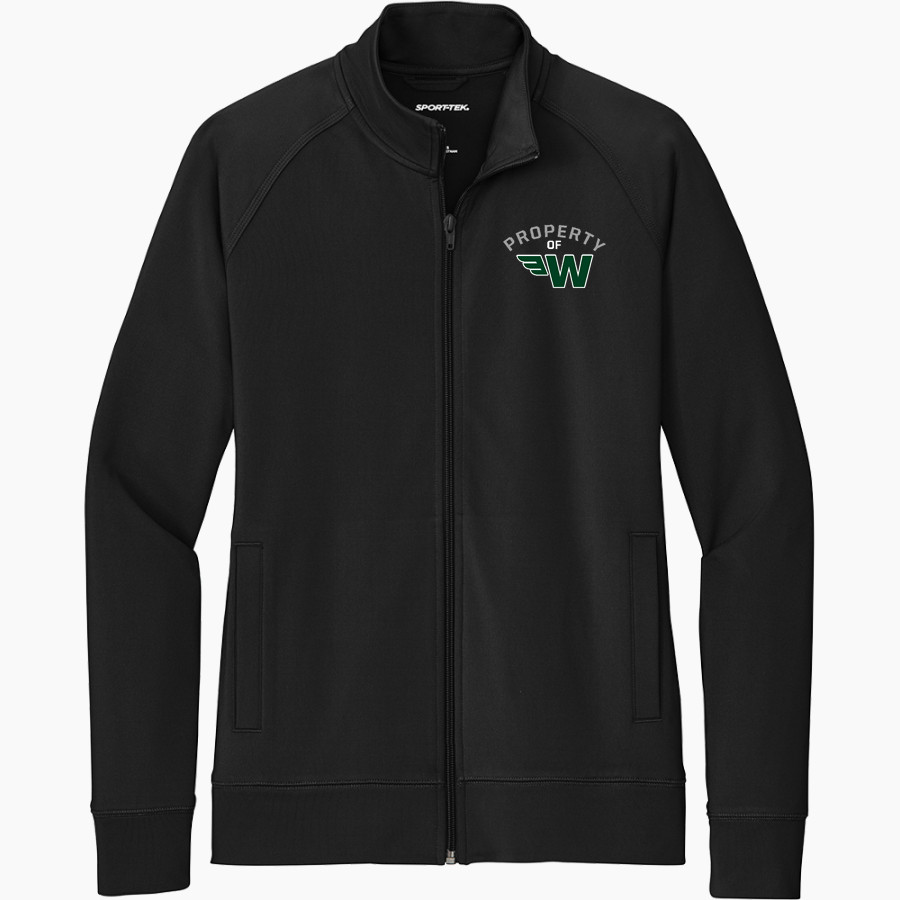WAYNFLETE SCHOOL FLYERS Sport-Tek Women's Sport-Wick Stretch Full-Zip Cadet Jacket