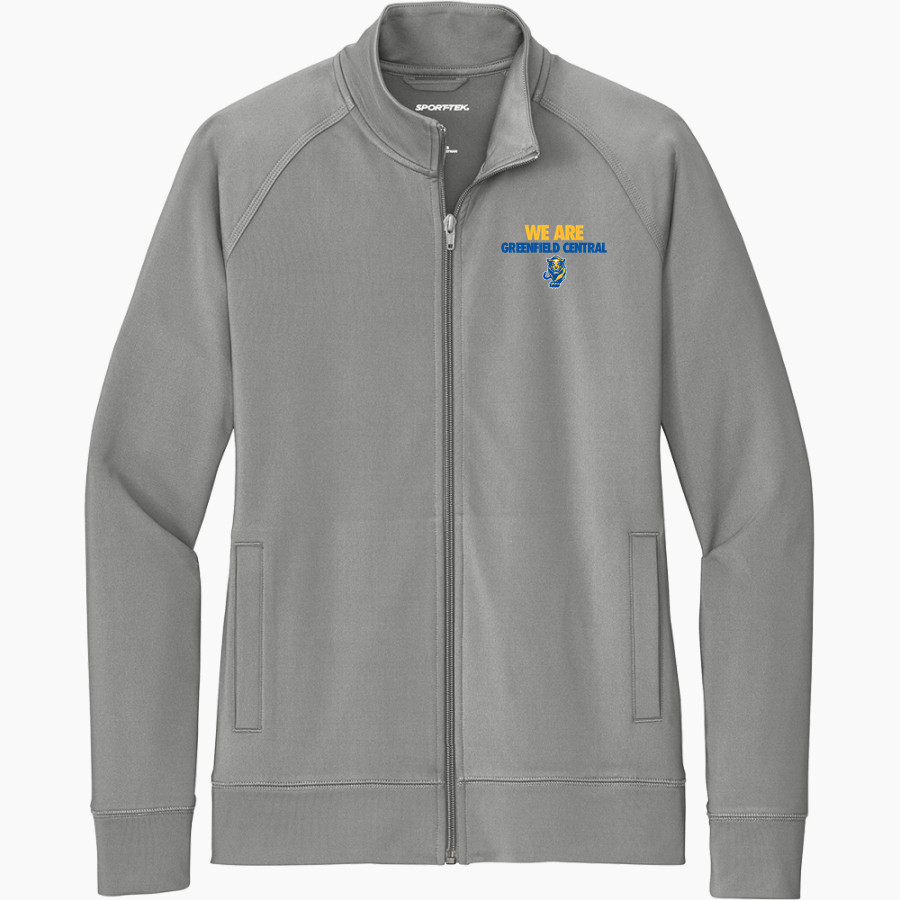 Greenfield Central Cougars Online Store <span class="pdp-name-mascot">Greenfield-Central Cougars</span> Sport-Tek Women's Sport-Wick Stretch Full-Zip Cadet Jacket