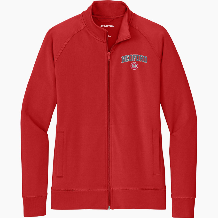 BEDFORD SCHOOLS KICKING MULES <span class="pdp-name-mascot">BEDFORD PUBLIC KICKING MULES</span> Sport-Tek Women's Sport-Wick Stretch Full-Zip Cadet Jacket