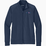 AFCA <span class="pdp-name-mascot">Afca Texas</span> Sport-Tek Women's Sport-Wick Stretch Full-Zip Cadet Jacket Front Thumbnail
