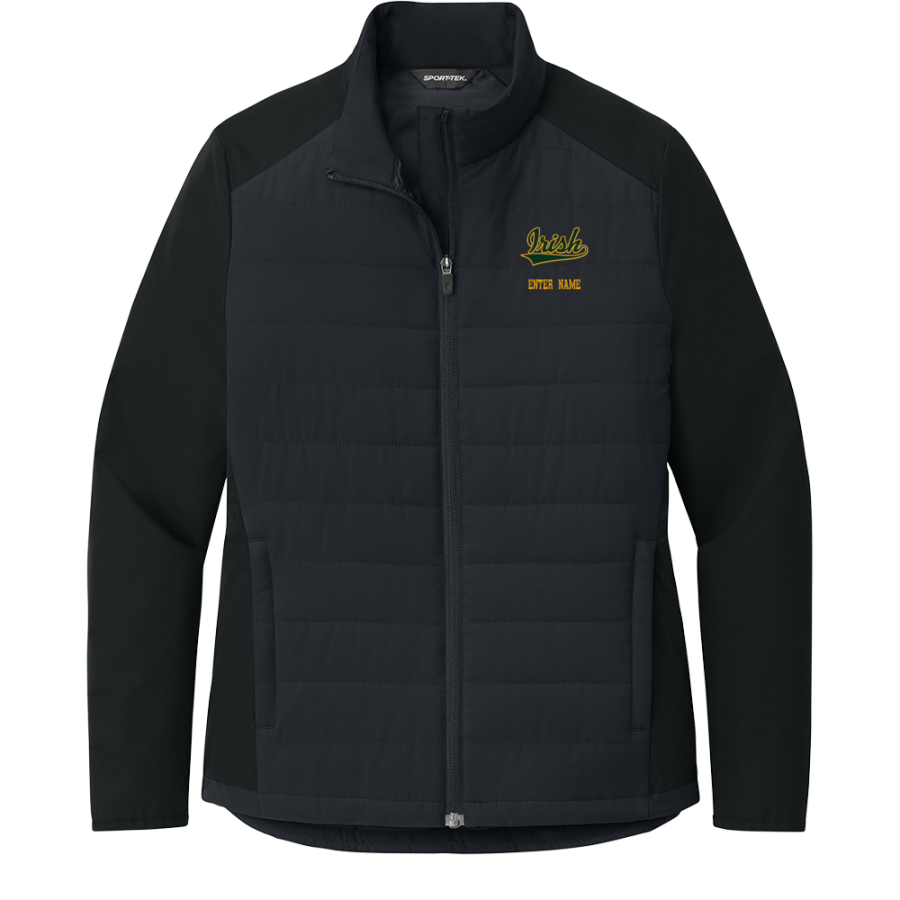 KNOXVILLE CATHOLIC HIGH SCHOOL FIGHTING IRISH <span class="pdp-name-mascot">KNOXVILLE FIGHTING IRISH</span> Sport-Tek Women's Teknical Hybrid Jacket
