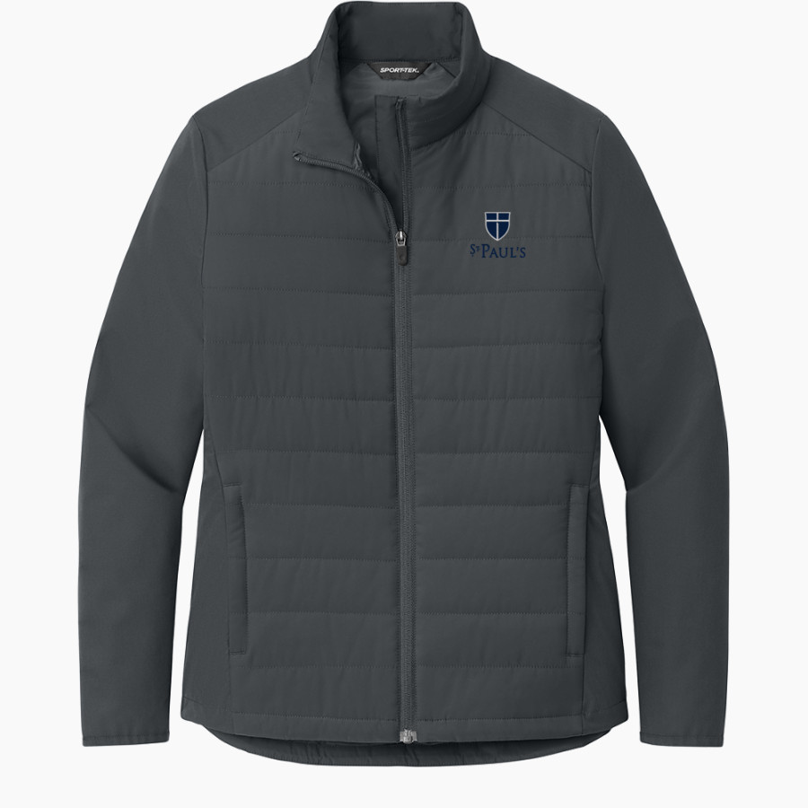 Spartans <span class="pdp-name-mascot">St. Pauls Episcopal Day School Spartans</span> Sport-Tek Women's Teknical Hybrid Jacket