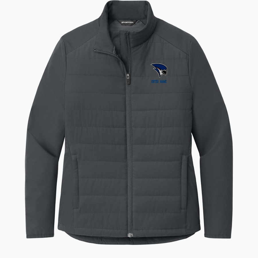 Merrill Bluejays <span class="pdp-name-mascot">Merrill Bluejays</span> Sport-Tek Women's Teknical Hybrid Jacket