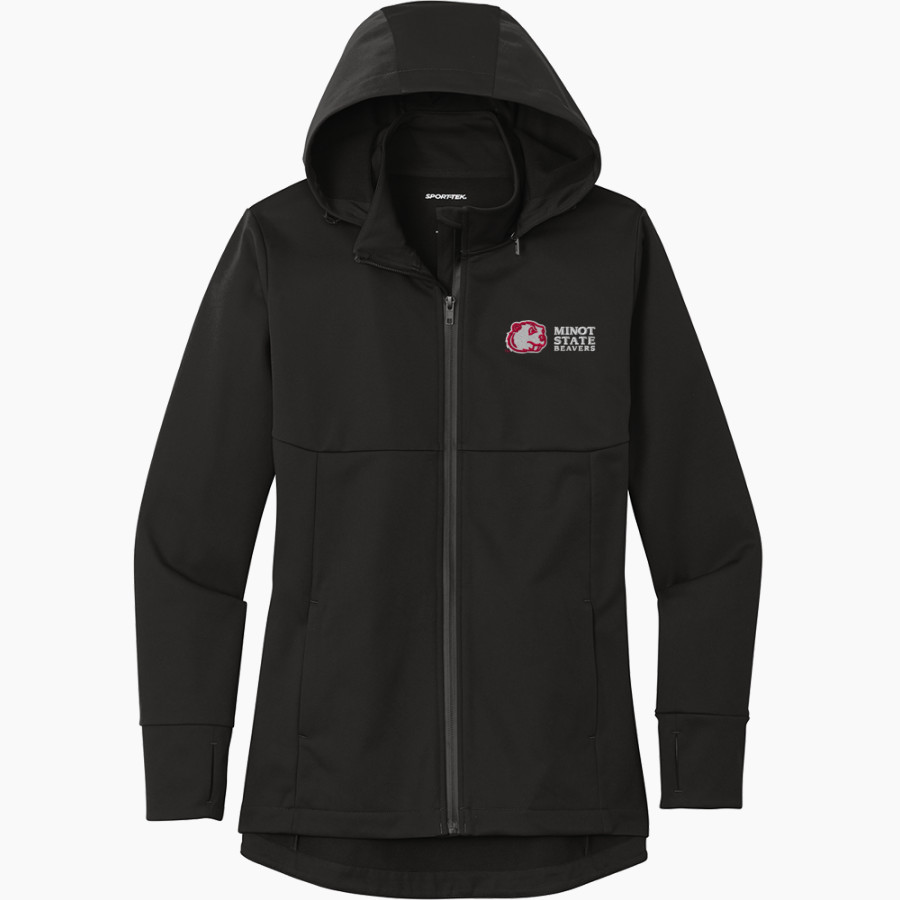 Minot State Beavers <span class="pdp-name-mascot">Minot State Beavers</span> Sport-Tek Women's Hooded Soft Shell Jacket